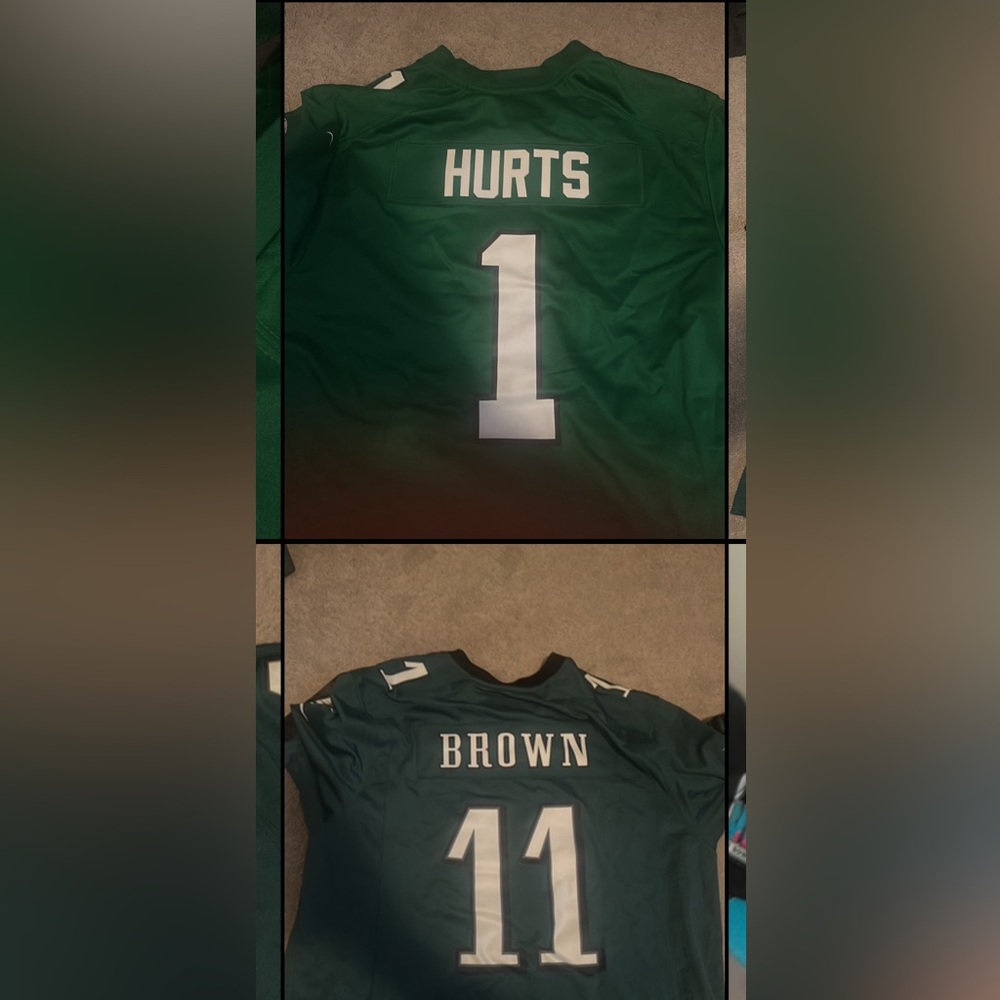 Jalen Hurts Aj brown Eagles jersey bundle